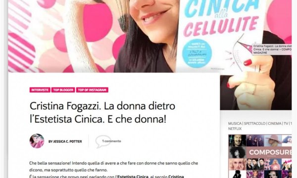 Cristina Fogazzi. La donna dietro l’Estetista Cinica. E che donna!