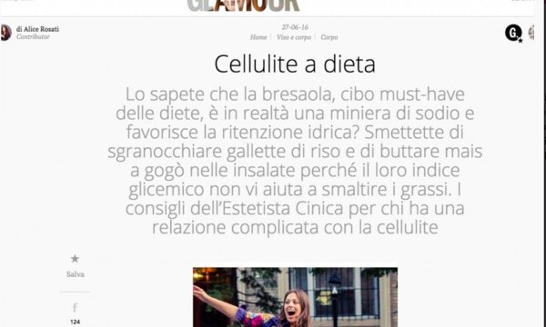 Cellulite a dieta